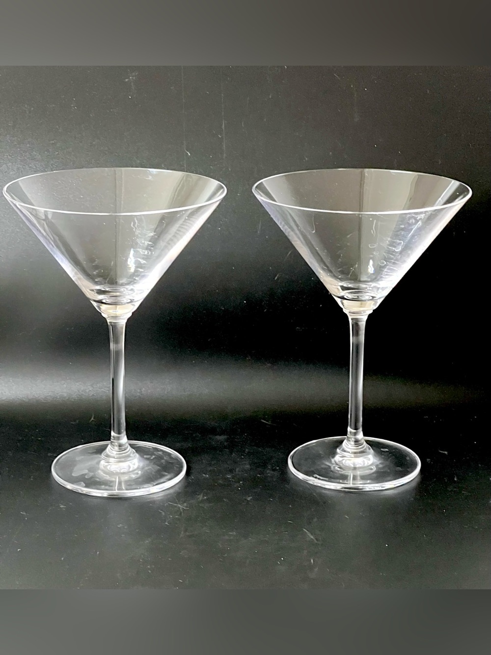 Set of 2 Marquis by Waterford Clear Martini Cocktail Glasses Replacement 6.2 in